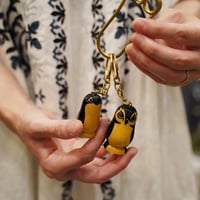 ロシアのマトリョーシカキーリング（ペンギンとフクロウ）