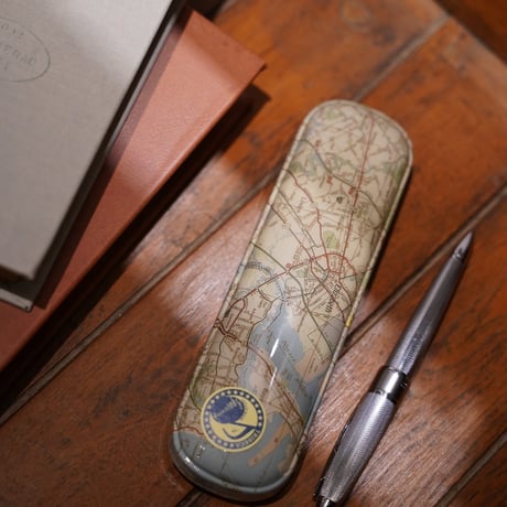 American Old Map Pen Case