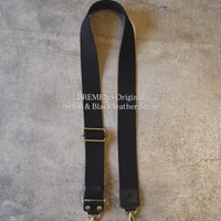 Acrylic Black leather Strap - アクリルと本革のショルダーストラップ