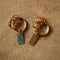Long Travel Luggage Tag Key Ring (S size)