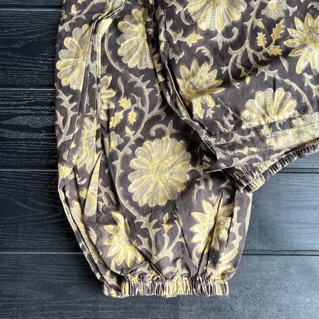 Block print easy pants - 店主がインドで作ってきたブロックプリントのパンツ