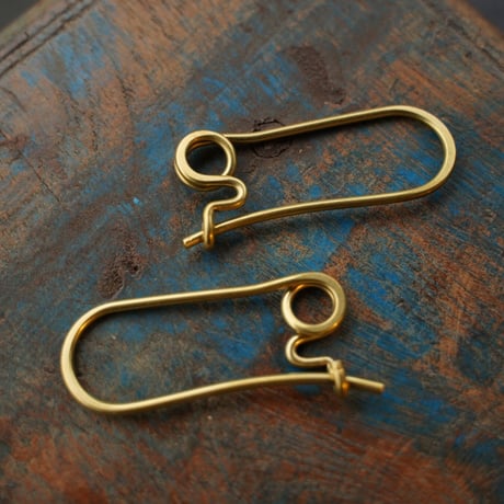 【曲げピン】BRASS PARTS KEY RING HOLDER - 真鍮キーリング