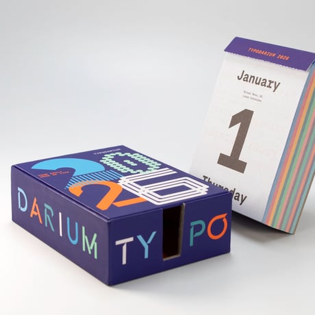Typodarium2026 - ドイツ生まれのフォントの日めくりカレンダー