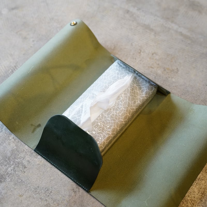 Leather Tissue Case Cover - 本革ティッシュケースカバー | BRE