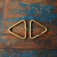 【三角】BRASS PARTS KEY RING HOLDER - 真鍮キーリング