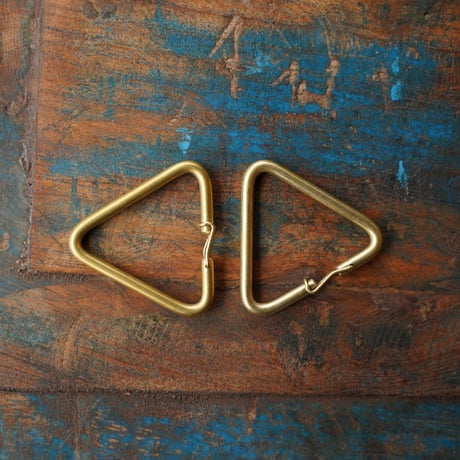 【三角】BRASS PARTS KEY RING HOLDER - 真鍮キーリング