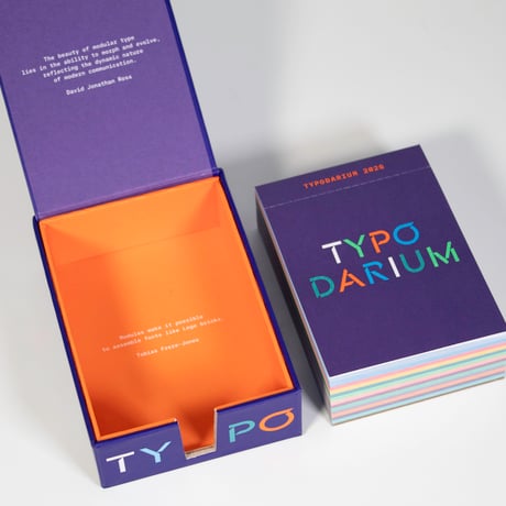 Typodarium2026 - ドイツ生まれのフォントの日めくりカレンダー