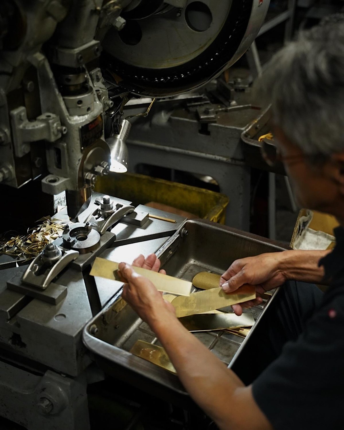 安全ピン型】BRASS PARTS KEY RING HOLDER - 真鍮キーリング |