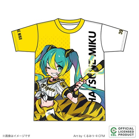 初音ミク/阪神タイガース フルグラフィックTシャツ
