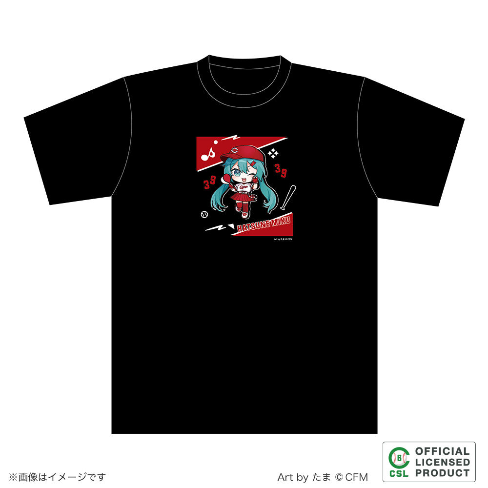 初音ミク/広島東洋カープ カープ 初音ミク Tシャツ Lサイズ