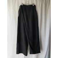 Linen wrap wide pants