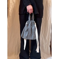 Wool Kinchaku Bag #1