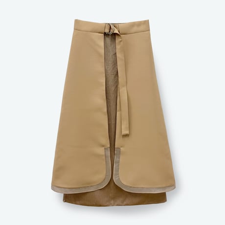 emboss velor skirt (overskirt set)