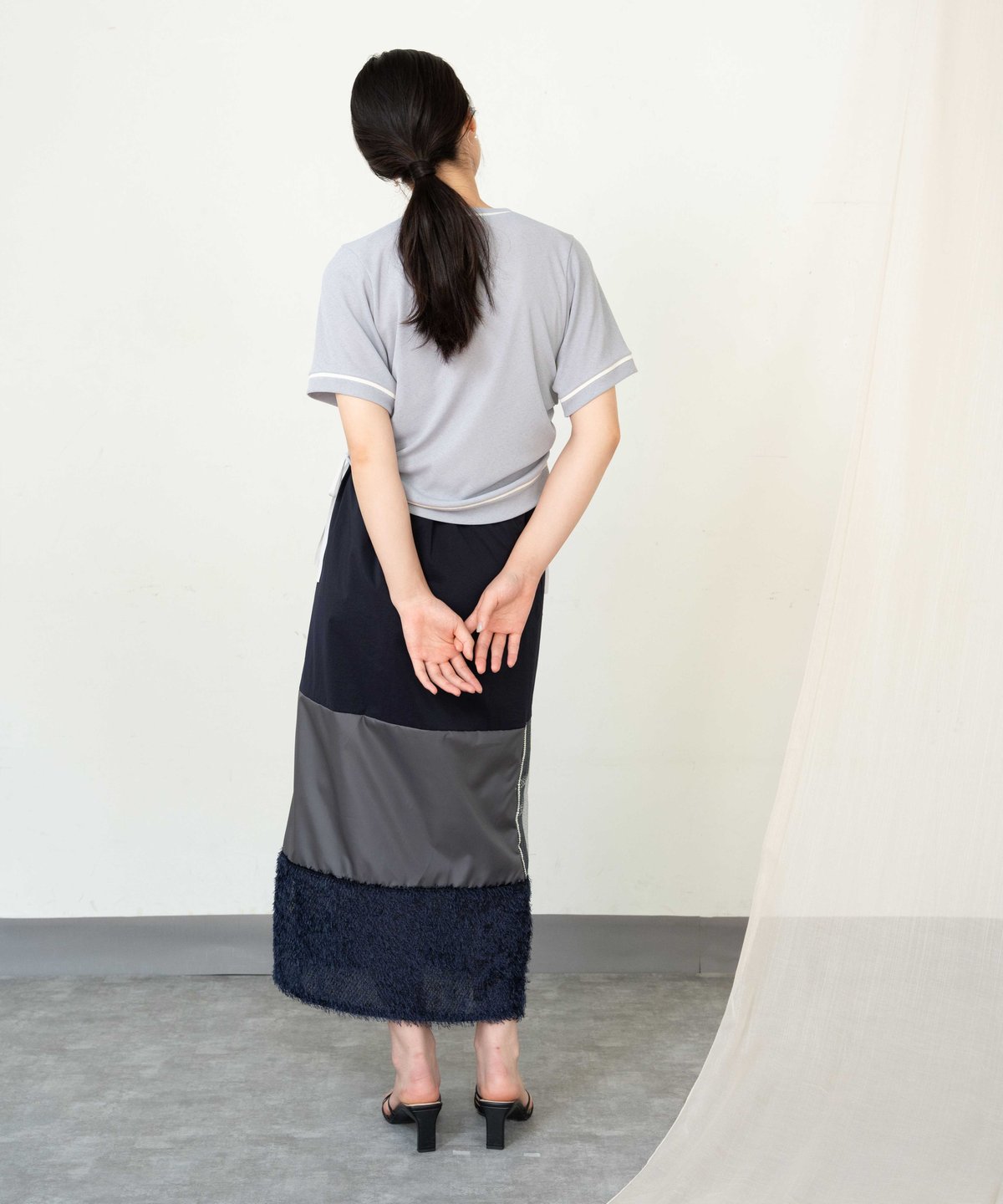 スカート KWAIDAN EDITIONS EMBOSSED CALF SKIRT KWAIDAN EDITIONS EMBOSSED CALF SKIRT