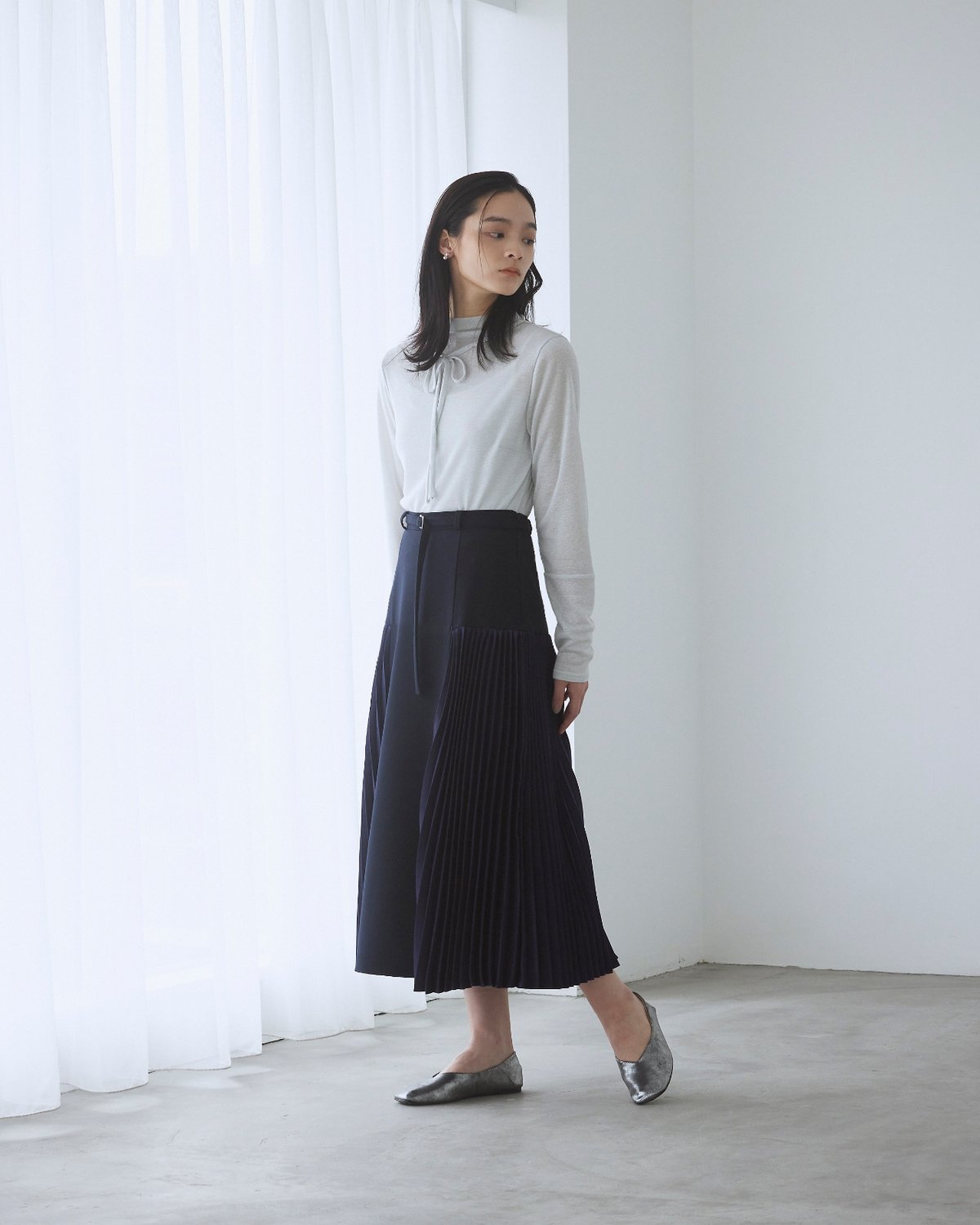 glitter knit tops | Kana Kawasaki