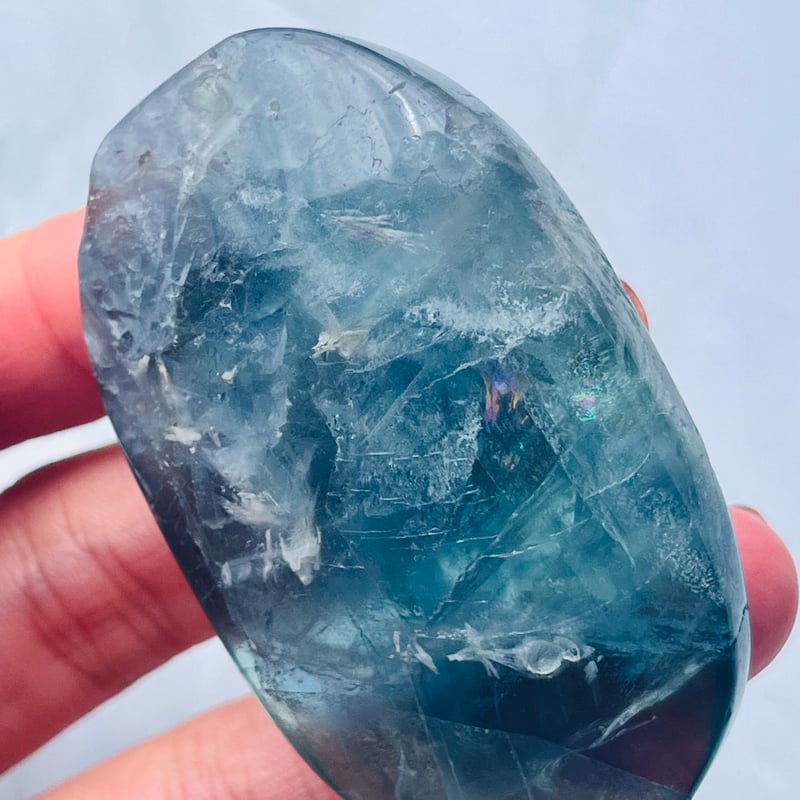虹キラ🌈✨ エンジェルフェザーフローライト パーム | Crystal