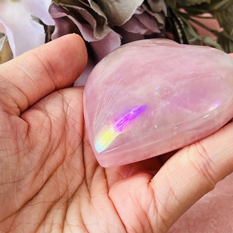 エンジェルオーラ ローズクォーツ ハート | Crystal shop Mayria エンジェルオーラ ローズクォーツ ハート | Crystal shop Mayria