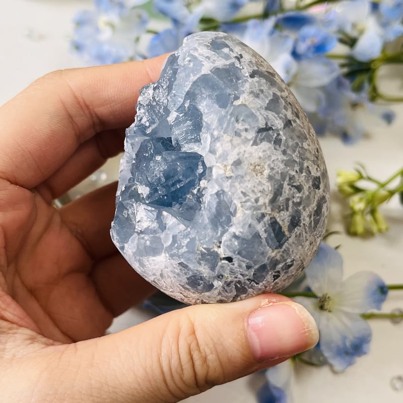 綺麗な卵型 セレスタイト 原石 | Crystal shop Mayria