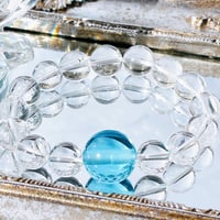 ✴︎レムリアの光ブレスレット✴︎　ライトブルー　シエラネバダ産アンダラクリスタル&レムリアンクリスタル 18mm