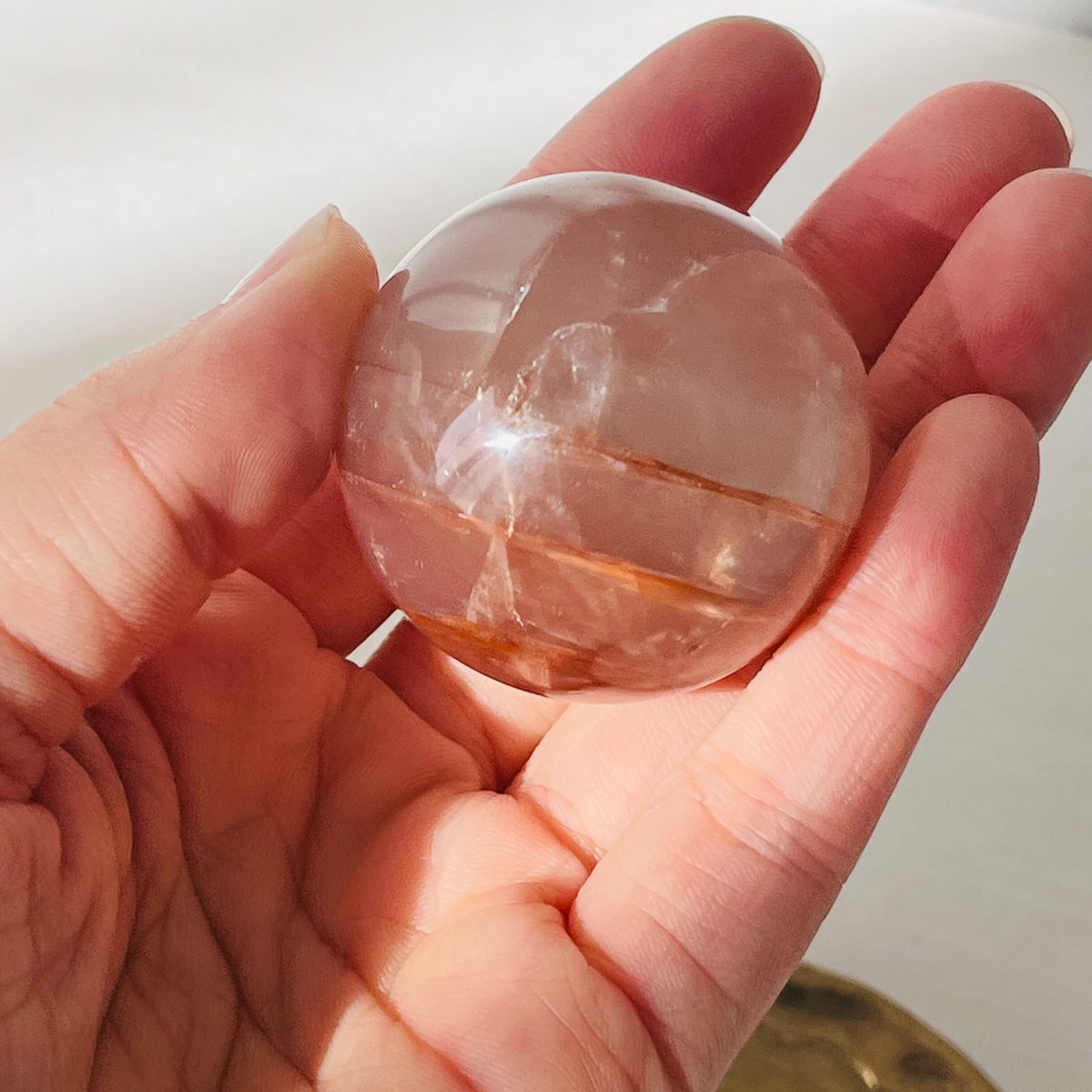 虹入り ファイヤークォーツ スフィア | Crystal shop Mayria