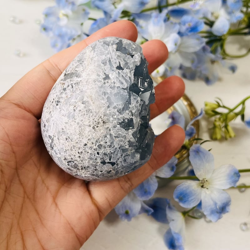 綺麗な卵型 セレスタイト 原石 | Crystal shop Mayria