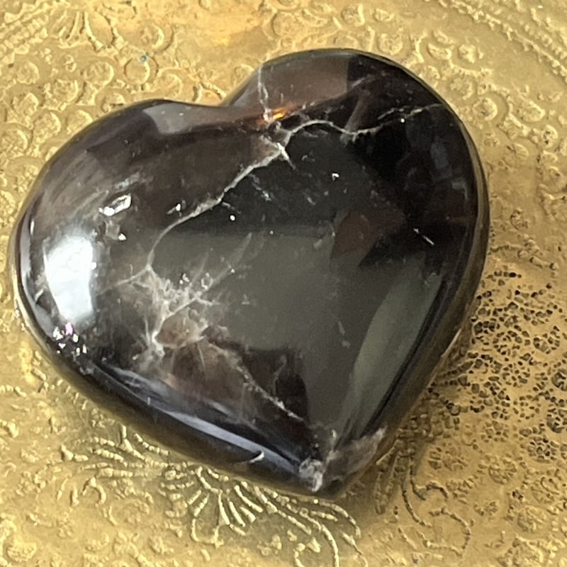 虹入り🌈✨ モリオン ハート | Crystal shop Mayria