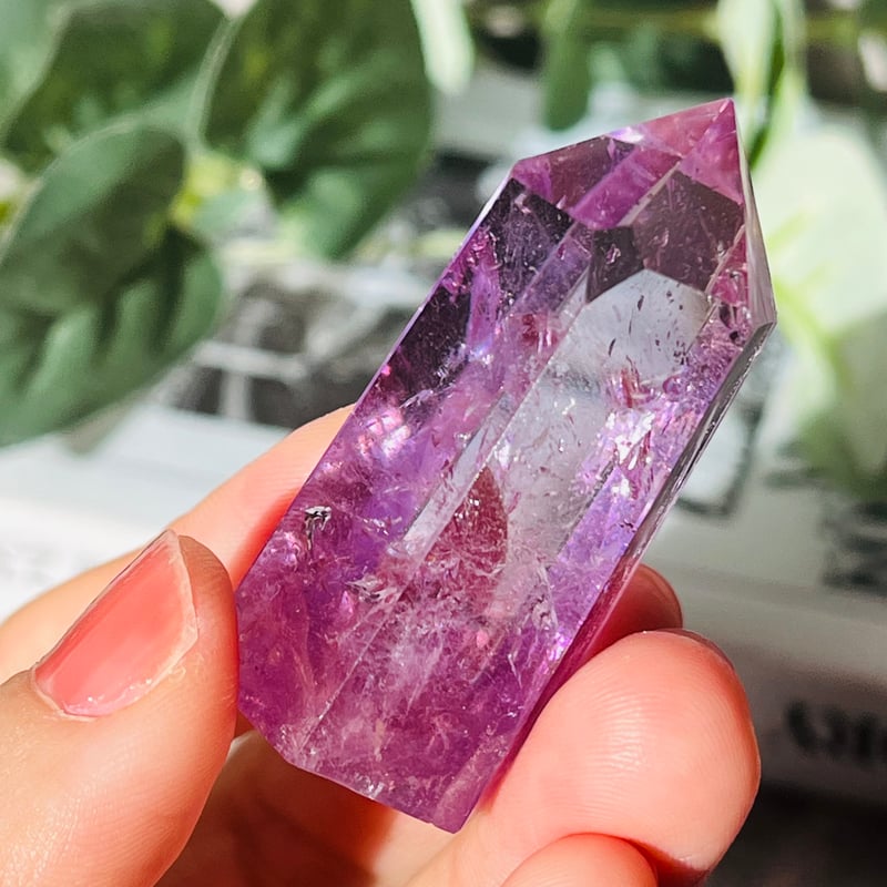 虹キラキラ🌈✨ スーパーファントム アメシスト ポイント | Crystal