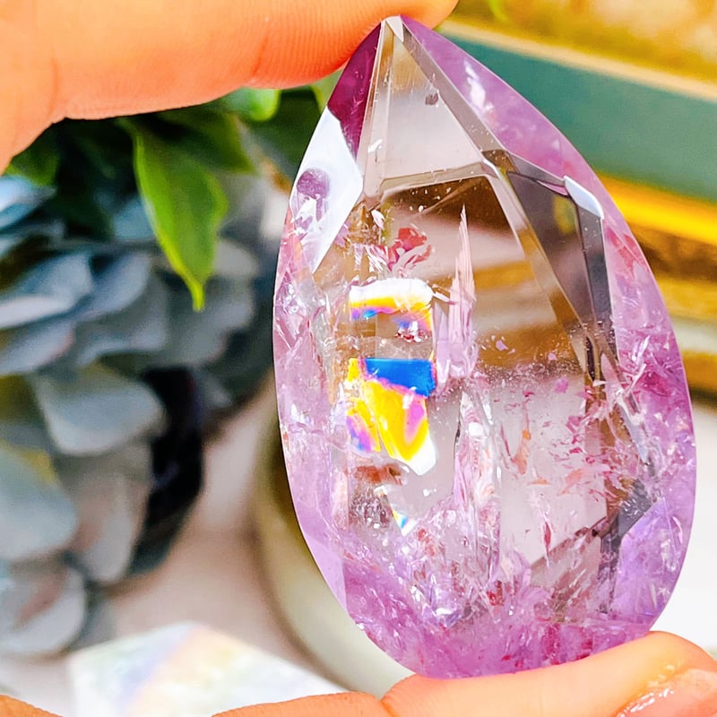 虹キラキラ! 雫型 宝石アメトリン | Crystal shop Mayria 虹キラキラ! 雫型 宝石アメトリン | Crystal shop Mayria