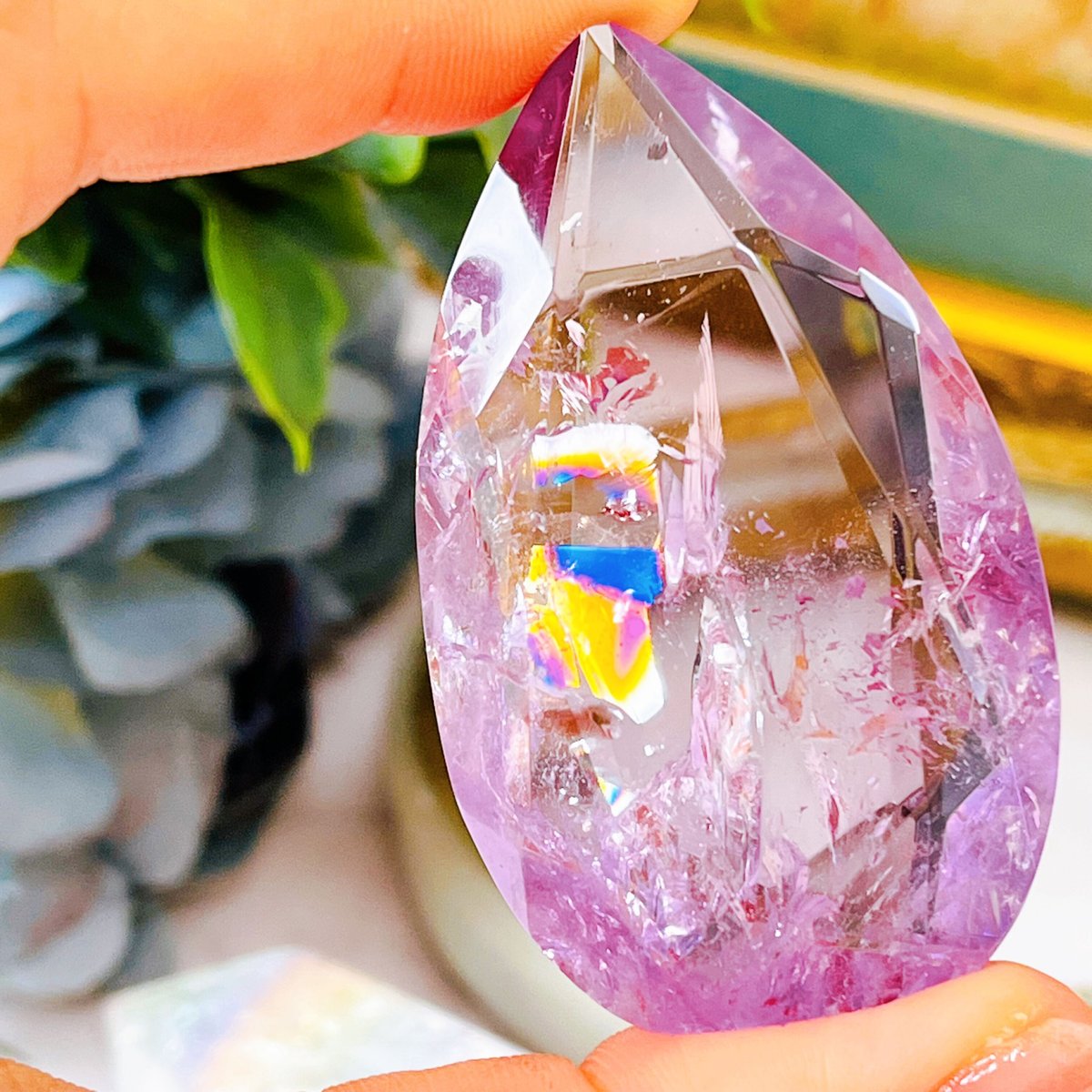 虹キラキラ! 雫型 宝石アメトリン | Crystal shop Mayria 虹キラキラ! 雫型 宝石アメトリン | Crystal shop Mayria