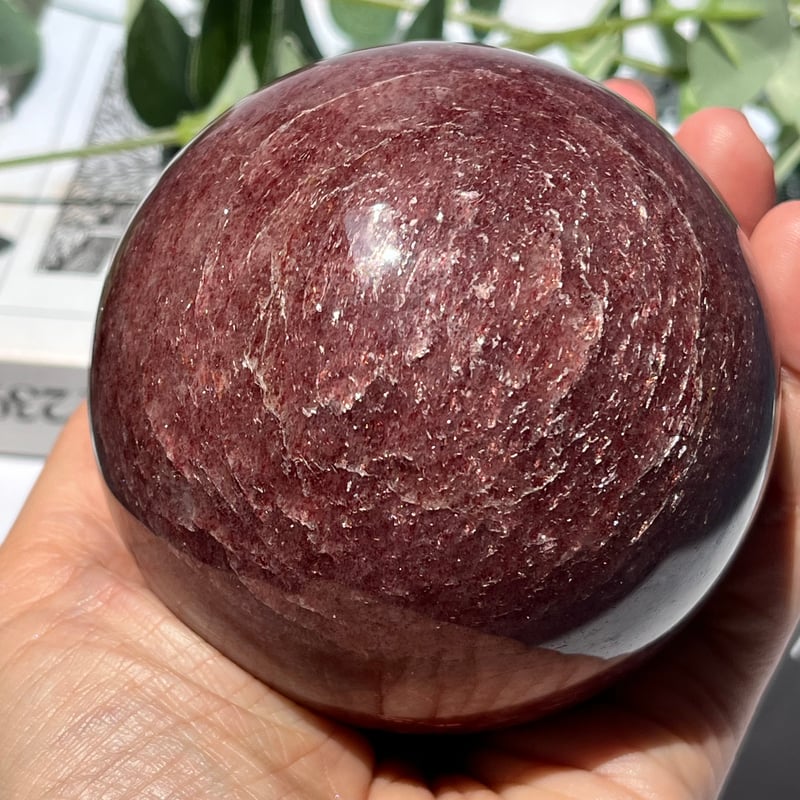 BIG！！ ストロベリークォーツ スフィア① | Crystal shop Mayria