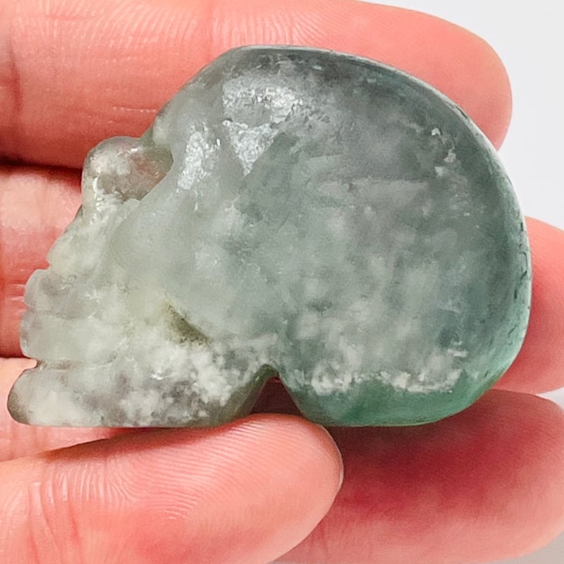 グリーンフローライト スカル② | Crystal shop Mayria