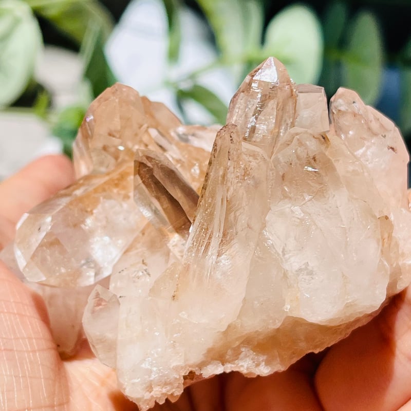 パールバティ渓谷 マニカラン産 ヒマラヤ水晶 ピンクサマディクォーツ