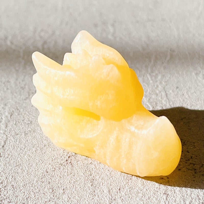 ミニ イエローカルサイト龍 | Crystal shop Mayria