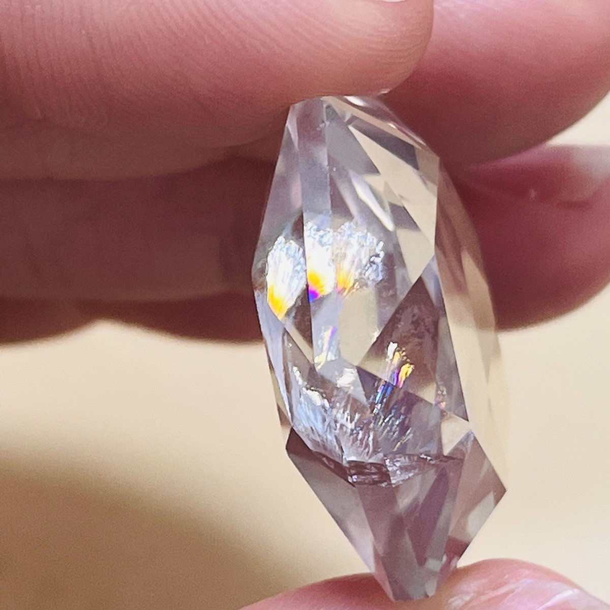 美しい虹入り?✨水晶 六芒星 | Crystal shop Mayria