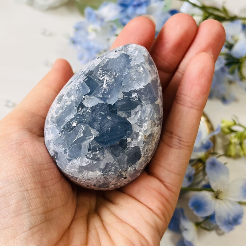 綺麗な卵型 セレスタイト 原石 | Crystal shop Mayria