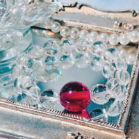 虹キラ🌈✨　✴︎レムリアの光ブレスレット✴︎　ローズ　シエラネバダ産アンダラクリスタル&レムリアンクリスタル 18mm