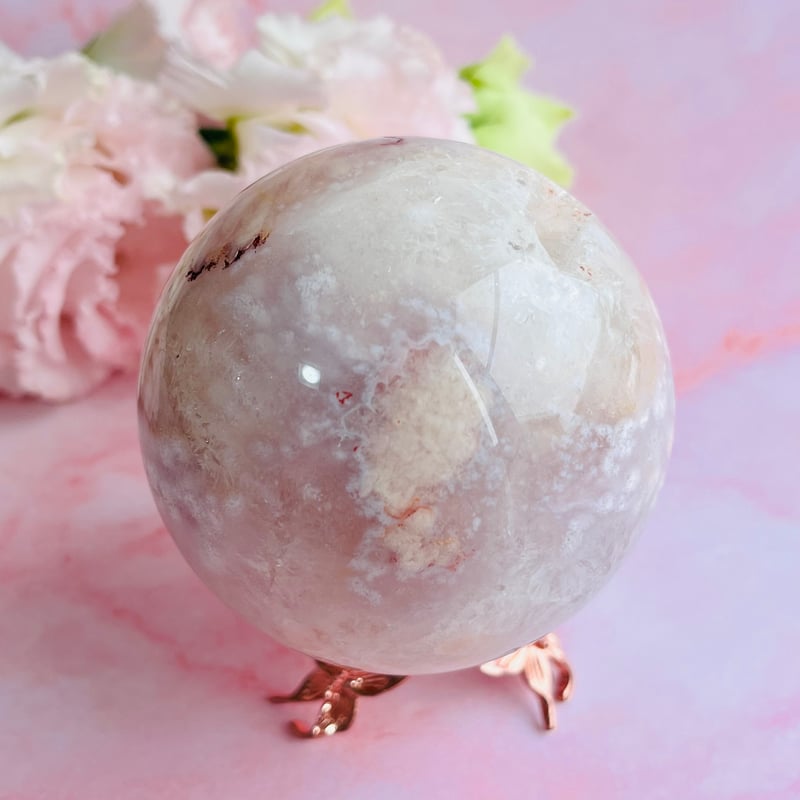 桜瑪瑙 BIGスフィア | Crystal shop Mayria 桜瑪瑙 BIGスフィア | Crystal shop Mayria
