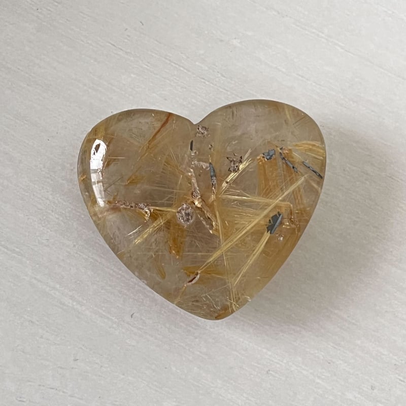 ルチルクォーツ ハート | Crystal shop Mayria