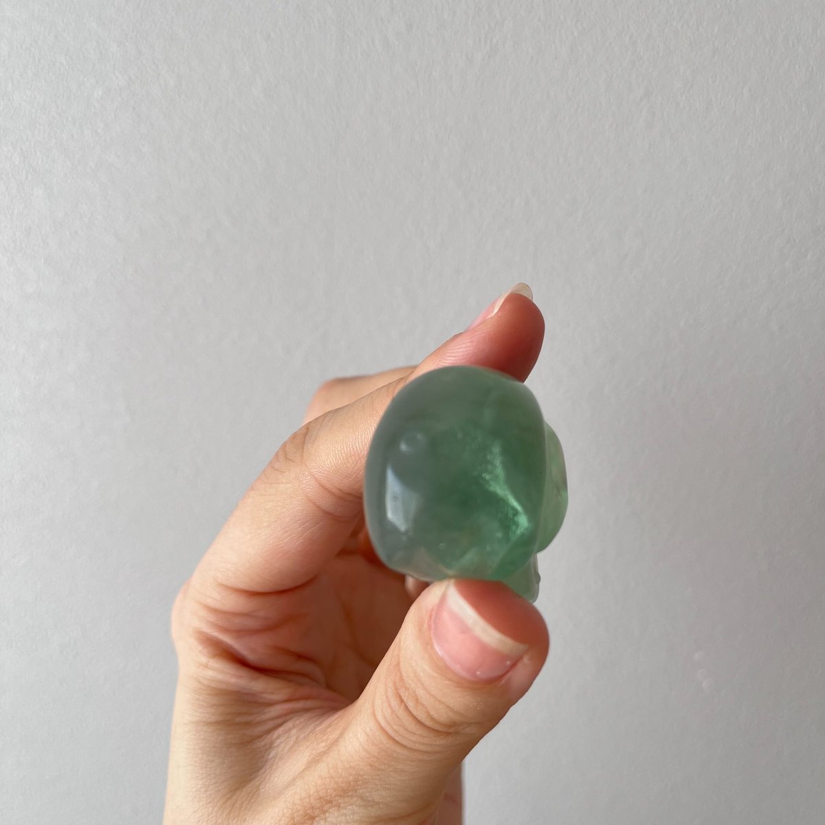 グリーンフローライト　スカル　モチーフ グリーンフローライト スカル① | Crystal shop Mayria
