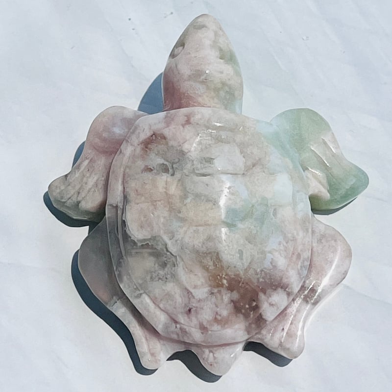 グリーン桜瑪瑙 カメ | Crystal shop Mayria