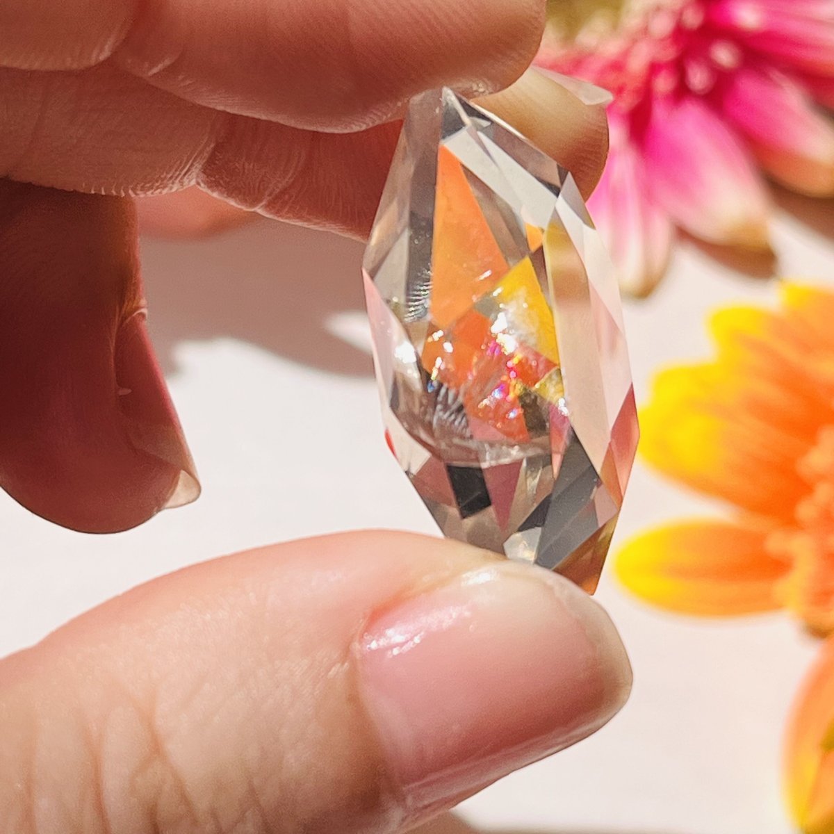 美しい虹入り?✨水晶 六芒星 | Crystal shop Mayria