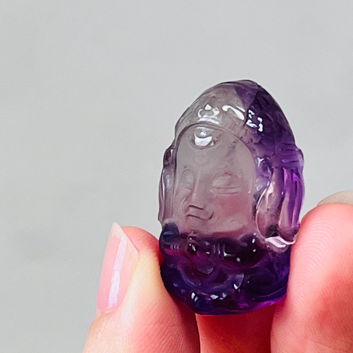 オマケ付きレア80虹入りアメジストガネーシャ