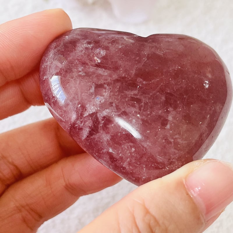 ストロベリークォーツ　笑い口　レア　たとても縁起がいい　ハイクオリティ♡ ストロベリークォーツ - 吉祥寺の天然石のお店『Seven Wishes』