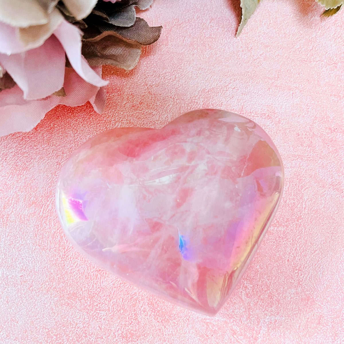 エンジェルオーラ ローズクォーツ ハート | Crystal shop Mayria エンジェルオーラ ローズクォーツ ハート | Crystal shop Mayria
