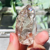 虹きら🌈✨　クラックスモーキークォーツ（シトリン）　ポイント　⑦