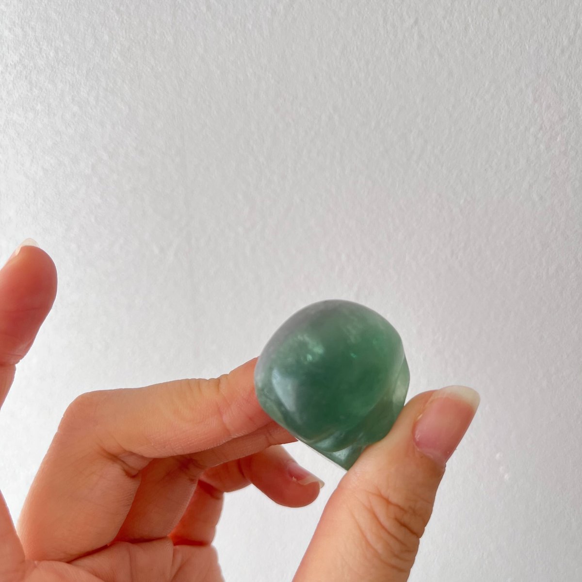 グリーンフローライト スカル② | Crystal shop Mayria