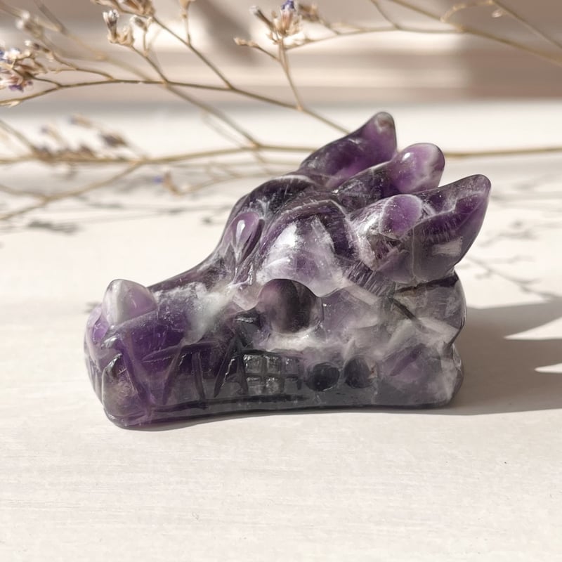 アメジスト 龍 特選品〉アメジスト龍彫刻 | Amazing Stone