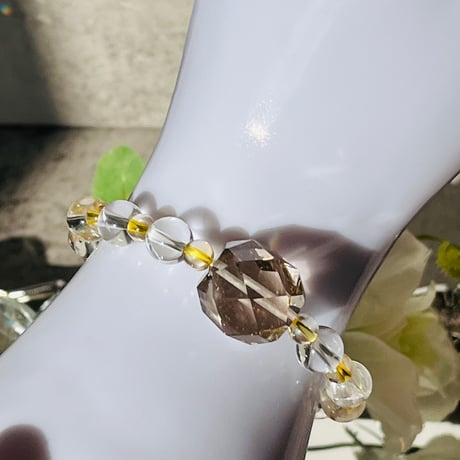 ルチルクォーツ　16cm　jewelry bracelet　『笑みが溢れる毎日を』