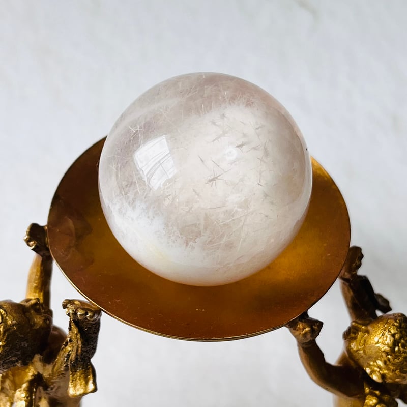 美の女神】セリサイトインローズクオーツスフィア