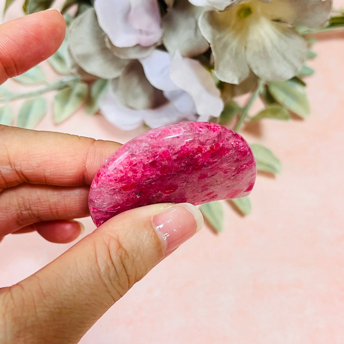 じゅわーっとくる！綺麗なロードナイト！すんごい！ ロードナイトinクォーツ ( 薔薇輝石 )/ Rhodonite in Quartz